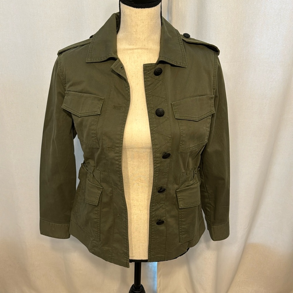 Banana republic XXS petite military green jacket